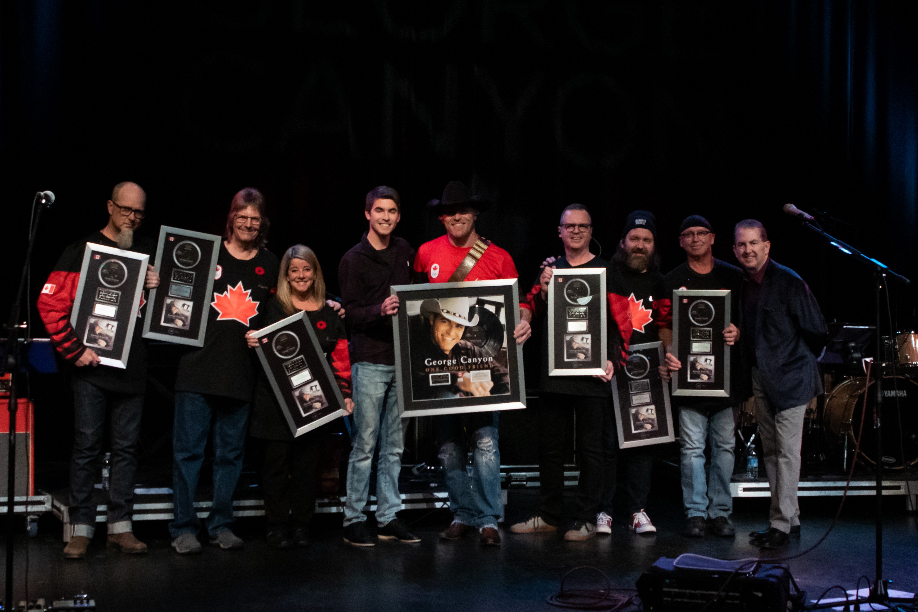 Canyon receives Platinum plaques at tour kickoff concert in